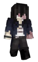 cinder and cod gray Minecraft skin — Slim model — first worn by DrVax