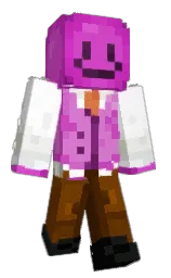 black and orchid Minecraft skin — Classic model — first worn by bongpuppy