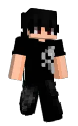 black and black russian Minecraft skin — Slim model — first worn by jxnj