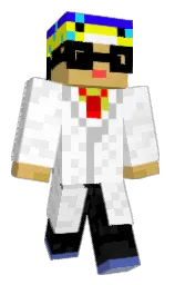 pear and white Minecraft skin — Classic model