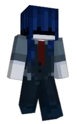 blue bayoux and ebony Minecraft skin — Classic model — first worn by Nemocountsstars