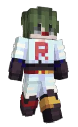 white ice and thunder Minecraft skin — Slim model — first worn by HeyGaah