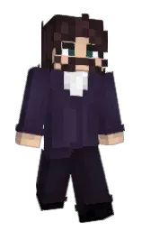 cocoa brown and bleached cedar Minecraft skin — Slim model — first worn by BREEK0N