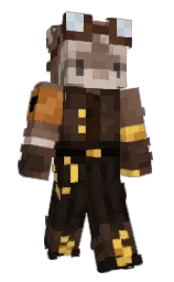cement and bison hide Minecraft skin — Slim model