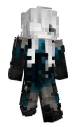 black and bunker Minecraft skin — Slim model — first worn by ChevaXP