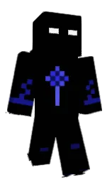 black and deep koamaru Minecraft skin — Classic model