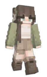 Aga18xd's Minecraft skin wearing the Pan cape