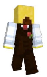 RedstoneBananas's Minecraft skin wearing the Copper cape