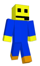 blue ribbon and yellow Minecraft skin — Classic model — first worn by SoulPriorIce