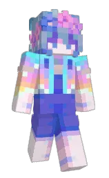 remy and moody blue Minecraft skin — Slim model