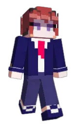 solid pink and bunting Minecraft skin — Slim model — first worn by Ssady