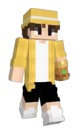 cream can and black Minecraft skin — Slim model — first worn by DreeiPNG