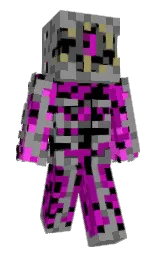 gray and black Minecraft skin — Classic model