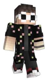 VinniUP's Minecraft skin wearing the 15th Anniversary cape