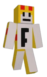 Felaupe's Minecraft skin wearing the 15th Anniversary cape