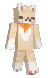 0fei's Minecraft skin wearing the Purple Heart cape