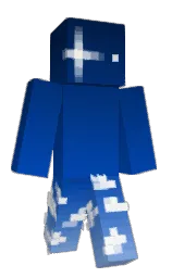 cobalt and midnight blue Minecraft skin — Classic model — first worn by yeors