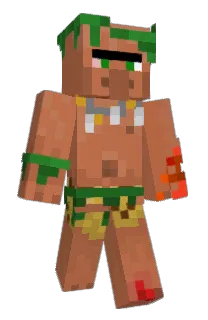 Front of Klorna's skin