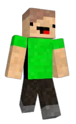green and dove gray Minecraft skin — Classic model — first worn by KoiraKoira