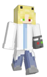 concrete and white Minecraft skin — Classic model — first worn by Elreydemoniac0