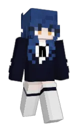 beaniie__'s Minecraft skin wearing the Purple Heart cape