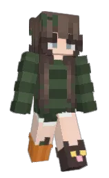 cabbage pont and heavy metal Minecraft skin — Slim model