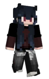 Kityevil's Minecraft skin wearing the Purple Heart cape