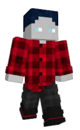 silver and black pearl Minecraft skin — Classic model