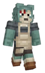 shuttle gray and mako Minecraft skin — Classic model — first worn by HJP5
