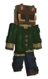 green kelp and shadow Minecraft skin — Slim model — first worn by B00KY