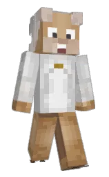 silver and twine Minecraft skin — Slim model — first worn by 18kmm