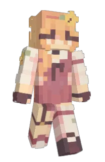 Front of Saricka's skin