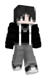 black and boulder Minecraft skin — Classic model