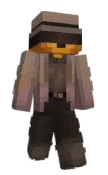 almond frost and cocoa brown Minecraft skin — Slim model