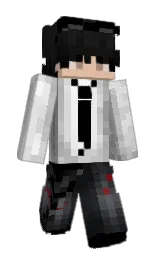 black and cod gray Minecraft skin — Slim model — first worn by 5Nyx5