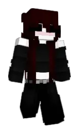 lvnacore's Minecraft skin wearing the Purple Heart cape
