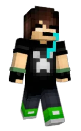 black and charade Minecraft skin — Slim model — first worn by PioneerXyz