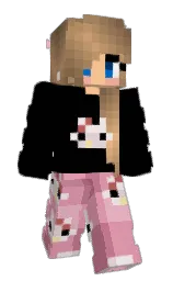 black and shocking Minecraft skin — Classic model