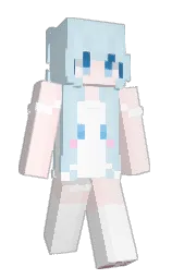 link water and white Minecraft skin — Slim model — first worn by evoooo_