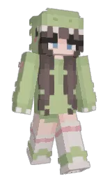 GEMXOCE's Minecraft skin wearing the Aurora cape