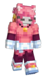 pink salmon and cranberry Minecraft skin — Slim model — first worn by AlterCount