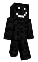 black and cod gray Minecraft skin — Classic model