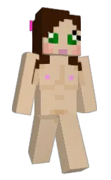 cameo and dark ebony Minecraft skin — Slim model — first worn by VaiCantFly
