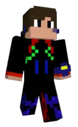 black and mikado Minecraft skin — Classic model