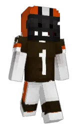 mercury and cannon black Minecraft skin — Slim model — first worn by DilPM