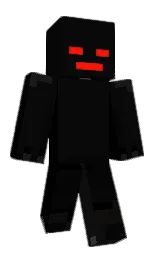 black and cod gray Minecraft skin — Classic model