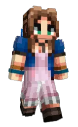 metallic bronze and sambuca Minecraft skin — Slim model — first worn by CLOUTLORDGUCCY