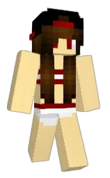 cream brulee and black Minecraft skin — Slim model — first worn by spoileralert7567