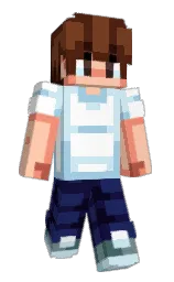 white and mint tulip Minecraft skin — Classic model