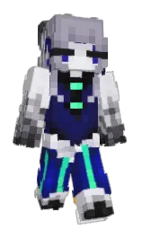 amethyst smoke and athens gray Minecraft skin — Slim model — first worn by SkyTheeKitsune